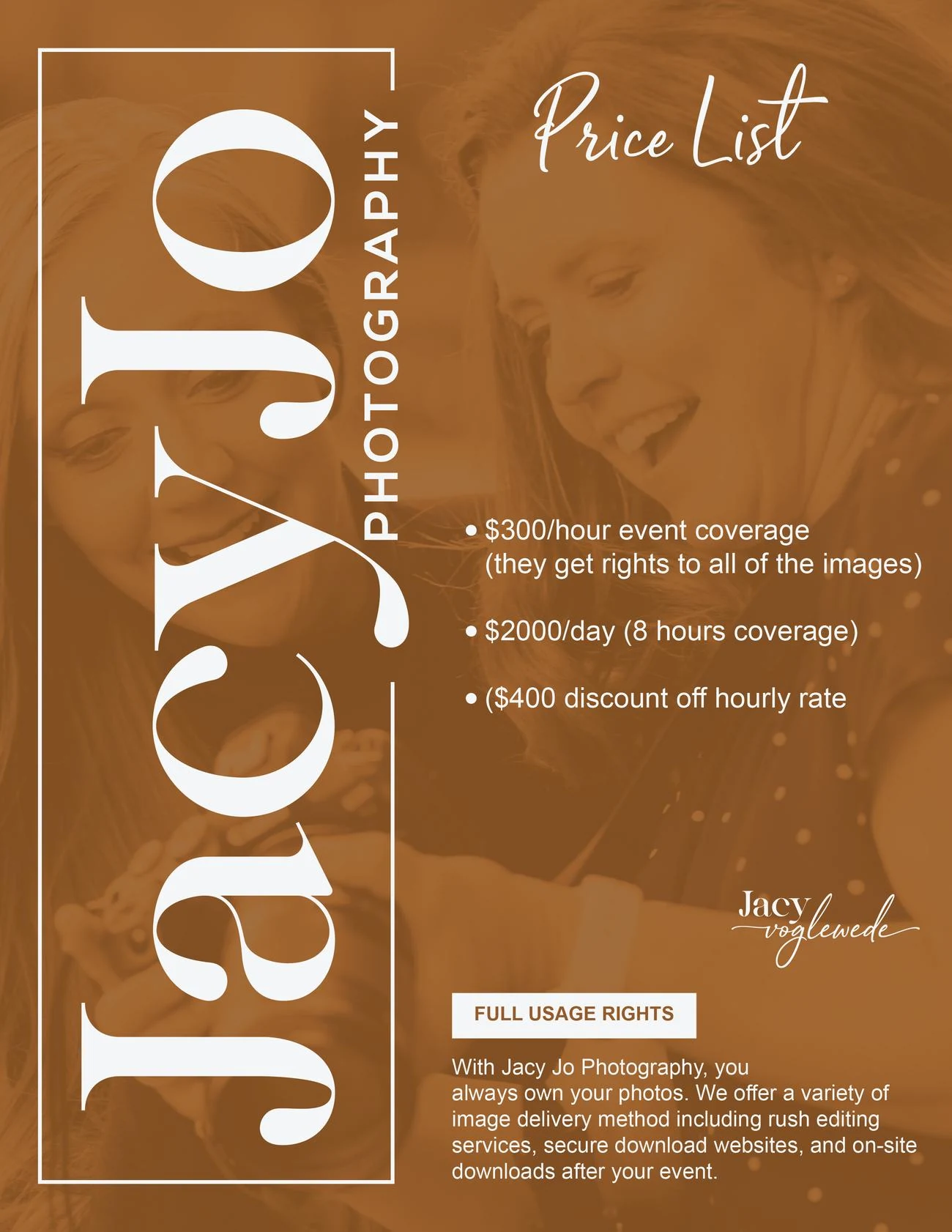 Price list flyer design