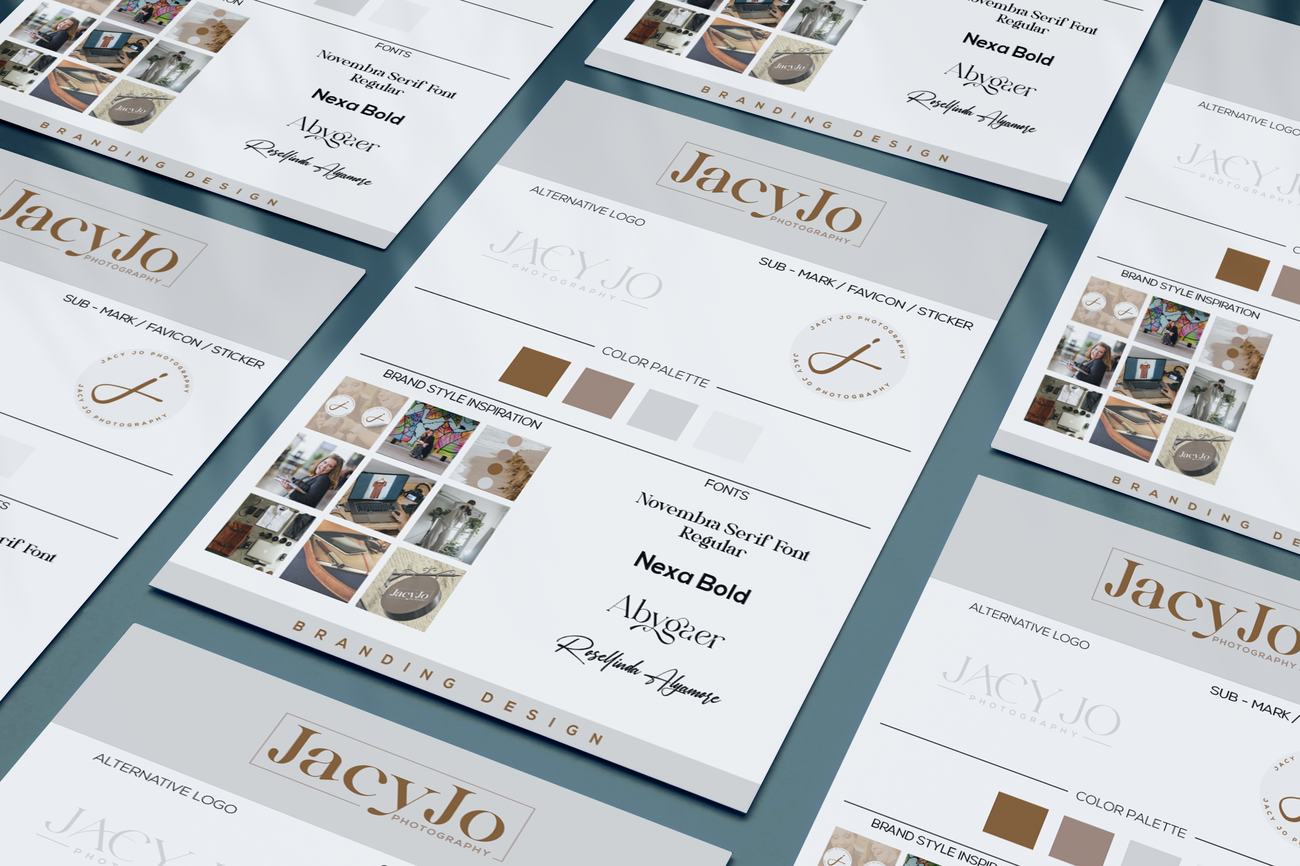JacyJo Photography brand identity
