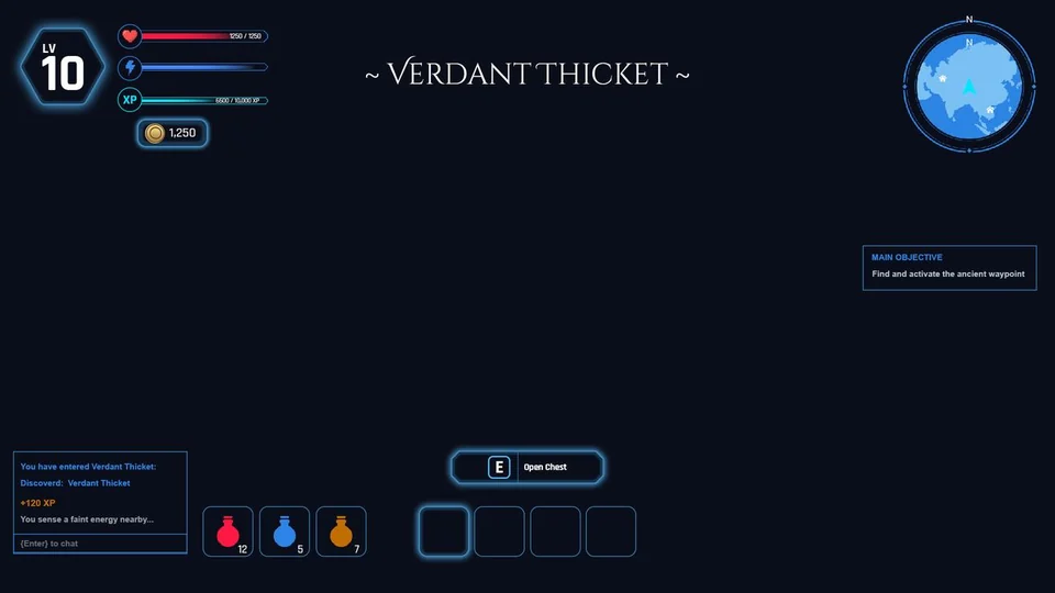 Ascendant Link — Roblox RPG UI design case study